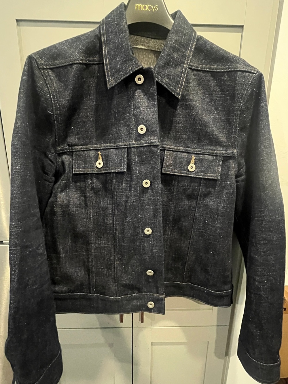 Rick Owens Indigo Denim Trucker Jacket
